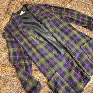 Vintage Women’s Plaid Oversized Blazer